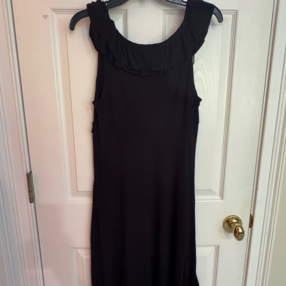 Cynthia Rowley Black Ruffle Mini Dress